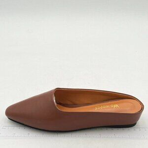 wo wagas Women’s Mules Low Wedge Heel Slippers Square Toe Slip On Shoe Indoor